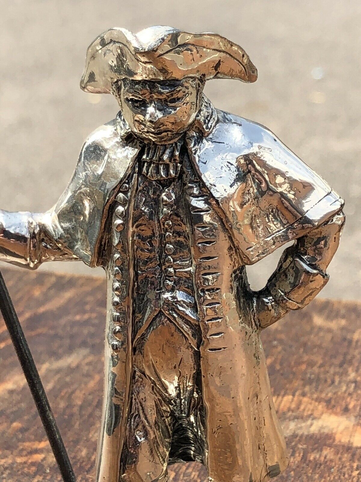 Silver Plate Figure. Town Squire, Highly Detailed Figure