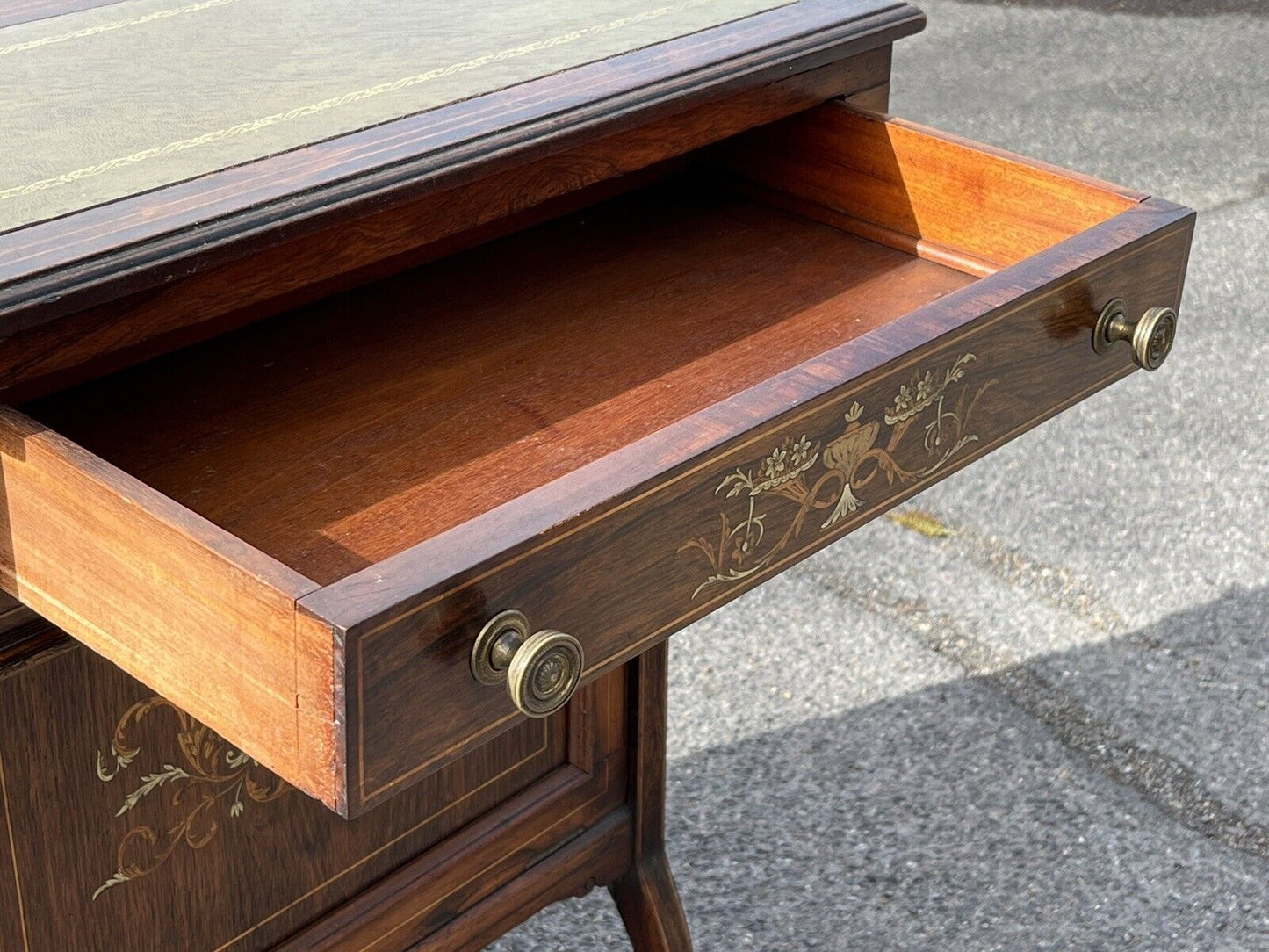 English Victorian Rosewood Davenport Desk & Chair, Possibly By James Shoolbred.