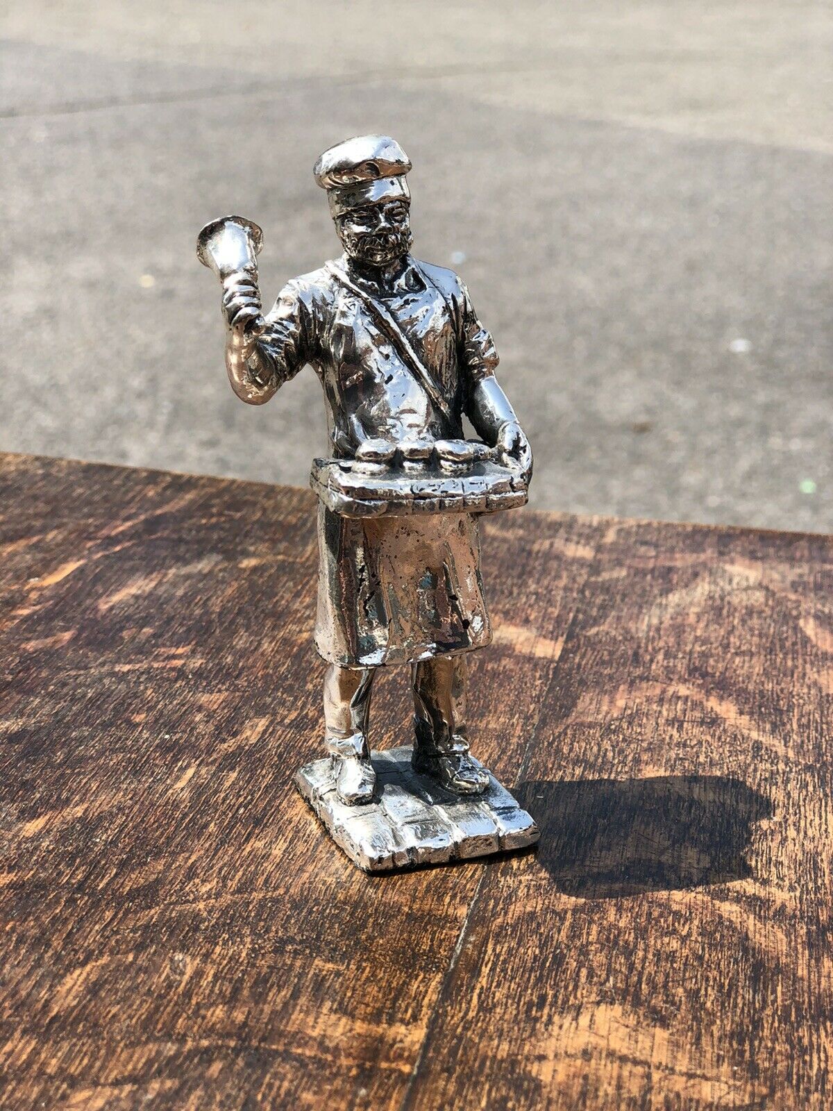 Silver Plate Figure. Pie Man, Highly Detailed Figure