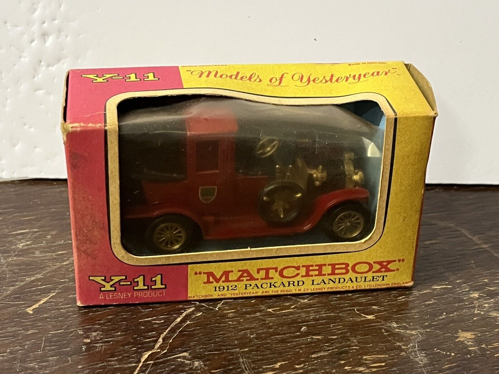 Matchbox 1912 Packard Landaulet In Original Box ANTIQUES CHIC