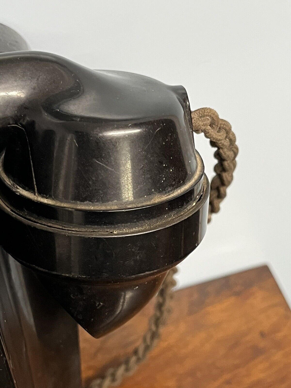 Bakelite Wall Telephone In Black