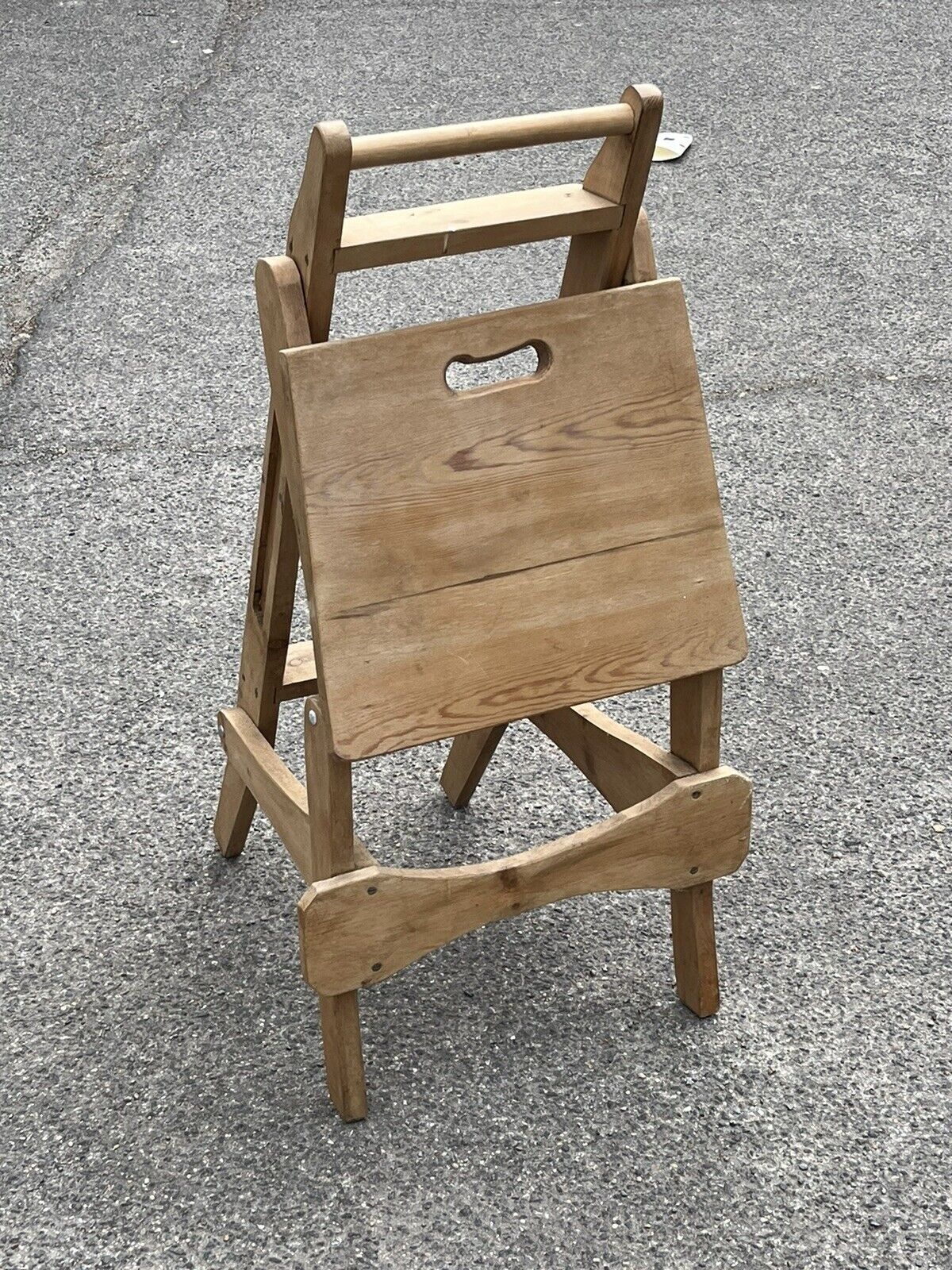 Pine Metamorphic Chair, turns into libray steps. Kitchen Steps