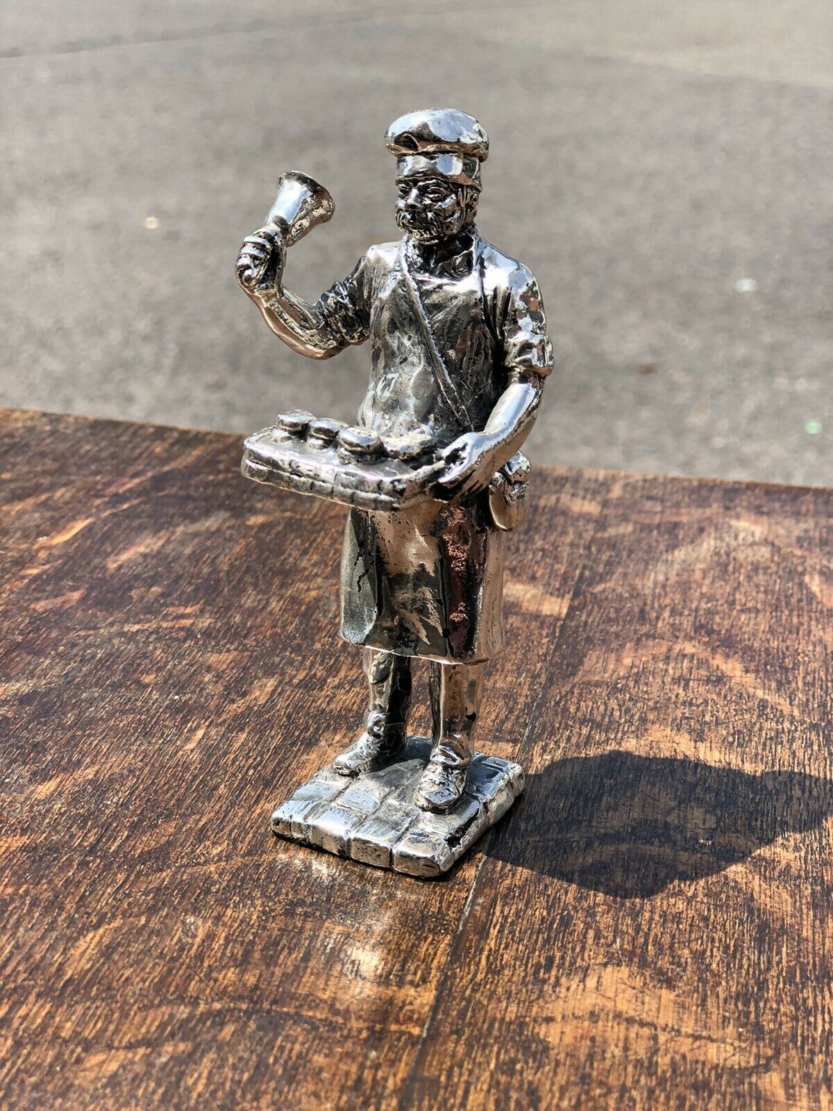 Silver Plate Figure. Pie Man, Highly Detailed Figure