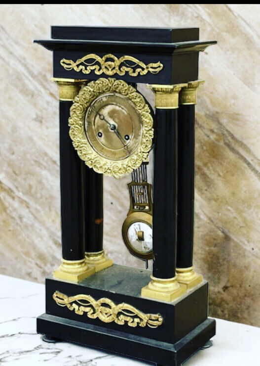 Victorian French Boulle Clock. Chines On A Bell